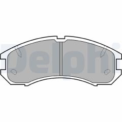 DELPHI LP595 — Колодки тормозные дисковые