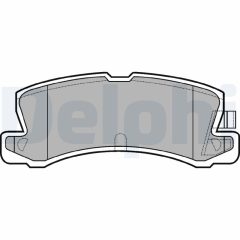 DELPHI LP611 — Plăcuțe de frână disc