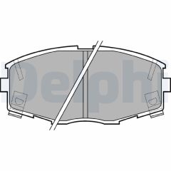 DELPHI LP614 — Plăcuțe de frână disc