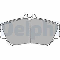 DELPHI LP887 — Plăcuțe de frână disc