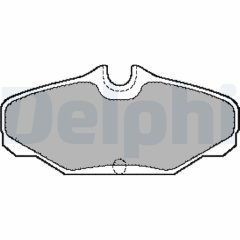 DELPHI LP888 — Plăcuțe de frână disc