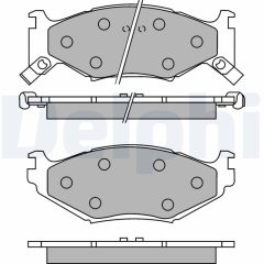 DELPHI LP891 — Plăcuțe de frână disc