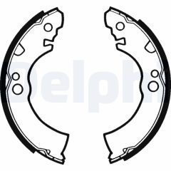 DELPHI LS1289 — Колодки тормозные