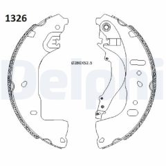 DELPHI LS2197 — Колодки тормозные
