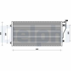 DELPHI TSP0225008 — Радиатор кондиционера