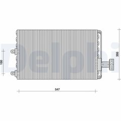 DELPHI TSP0225023 — Radiator aer condiționat