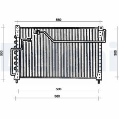 DELPHI TSP0225035 — Radiator aer condiționat
