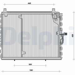 DELPHI TSP0225038 — Радиатор кондиционера