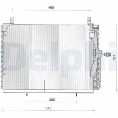 DELPHI TSP0225039 — Радиатор кондиционера