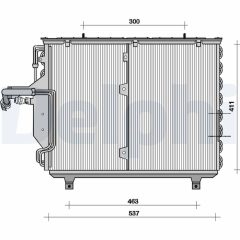 DELPHI TSP0225041 — Радиатор кондиционера