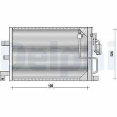 DELPHI TSP0225067 — Radiator aer condiționat