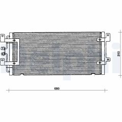 DELPHI TSP0225075 — Radiator aer condiționat