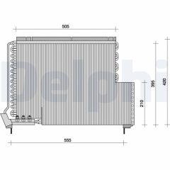 DELPHI TSP0225079 — Radiator aer condiționat