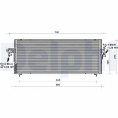 DELPHI TSP0225128 — Radiator aer condiționat