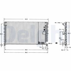 DELPHI TSP0225149 — Radiator aer condiționat