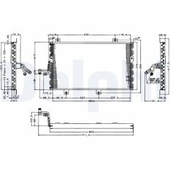 DELPHI TSP0225154 — Radiator aer condiționat