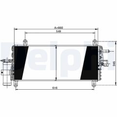 DELPHI TSP0225171 — Radiator aer condiționat