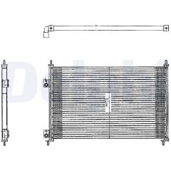DELPHI TSP0225209 — Radiator aer condiționat