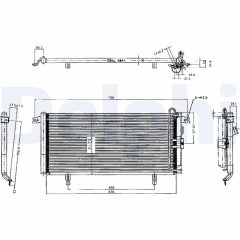 DELPHI TSP0225224 — Radiator aer condiționat