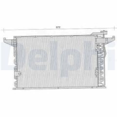DELPHI TSP0225235 — Радиатор кондиционера
