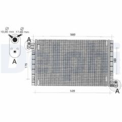 DELPHI TSP0225262 — Radiator aer condiționat