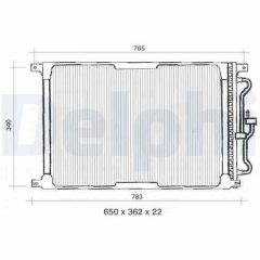 DELPHI TSP0225300 — Radiator aer condiționat