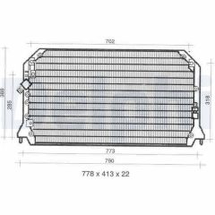 DELPHI TSP0225309 — Радиатор кондиционера