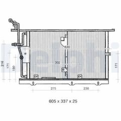DELPHI TSP0225322 — Radiator aer condiționat