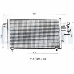 DELPHI TSP0225334 — Radiator aer condiționat