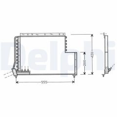 DELPHI TSP0225450 — Radiator aer condiționat
