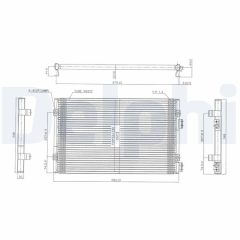 DELPHI TSP0225486 — Радиатор кондиционера