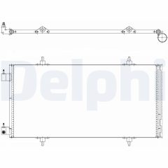 DELPHI TSP0225637 — Радиатор кондиционера