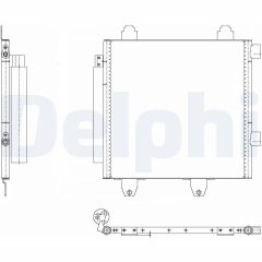 DELPHI TSP0225643 — Радиатор кондиционера