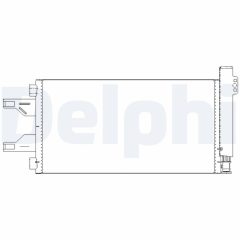 DELPHI TSP0225676 — Радиатор кондиционера