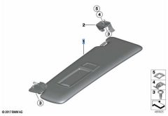 BMW 5116806131351168061314 — Parasolar lunetă