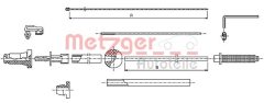 METZGER 10.1175 — Cablu de accelerație
