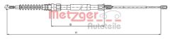 METZGER 10.7518 — Трос ручного тормоза
