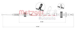 METZGER 1E.LR004 — Трос ручного тормоза