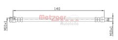 METZGER 4110106 — Furtun de frână