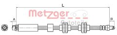 METZGER 4110143 — Тормозной шланг