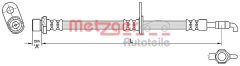 METZGER 4110285 — Furtun de frână
