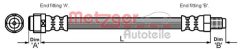 METZGER 4114085 — Тормозной шланг