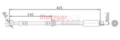 METZGER 4113679 — Тормозной шланг