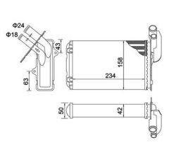 MAGNETI MARELLI 359000300080 — Радиатор печки