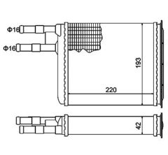 MAGNETI MARELLI 359000300100 — Радиатор печки