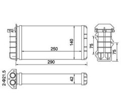 MAGNETI MARELLI 359000300950 — Радиатор печки