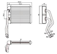 MAGNETI MARELLI 359000302020 — Radiator încălzire habitaclu