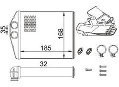 MAGNETI MARELLI 359000302070 — Радиатор печки