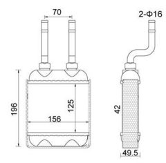 MAGNETI MARELLI 359000390860 — Radiator încălzire habitaclu