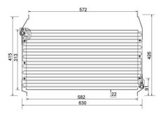 MAGNETI MARELLI 359003220530 — Radiator aer condiționat